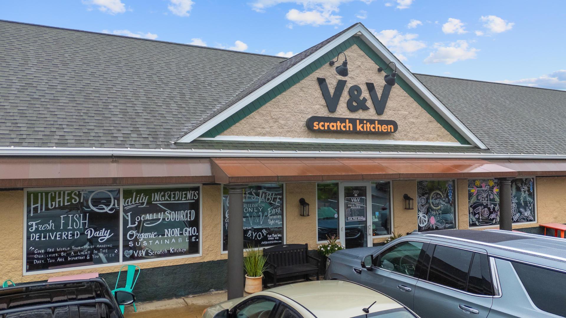 Great for date night, celebrations , or takeout—V &amp; V Scratch Kitchen always hits the spot!