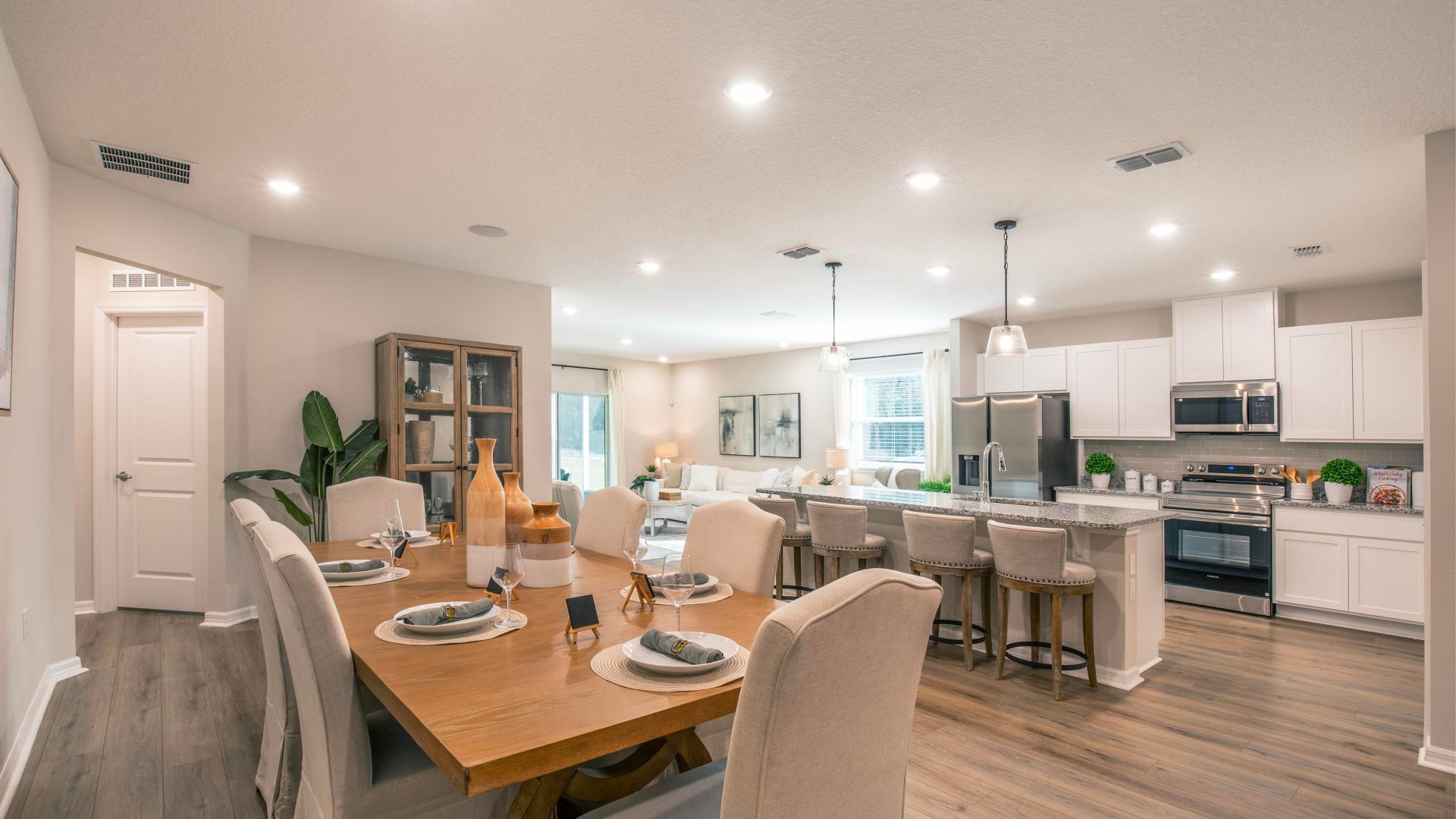 Homes in Marion Oaks feature tile flooring &amp; granite countertops.