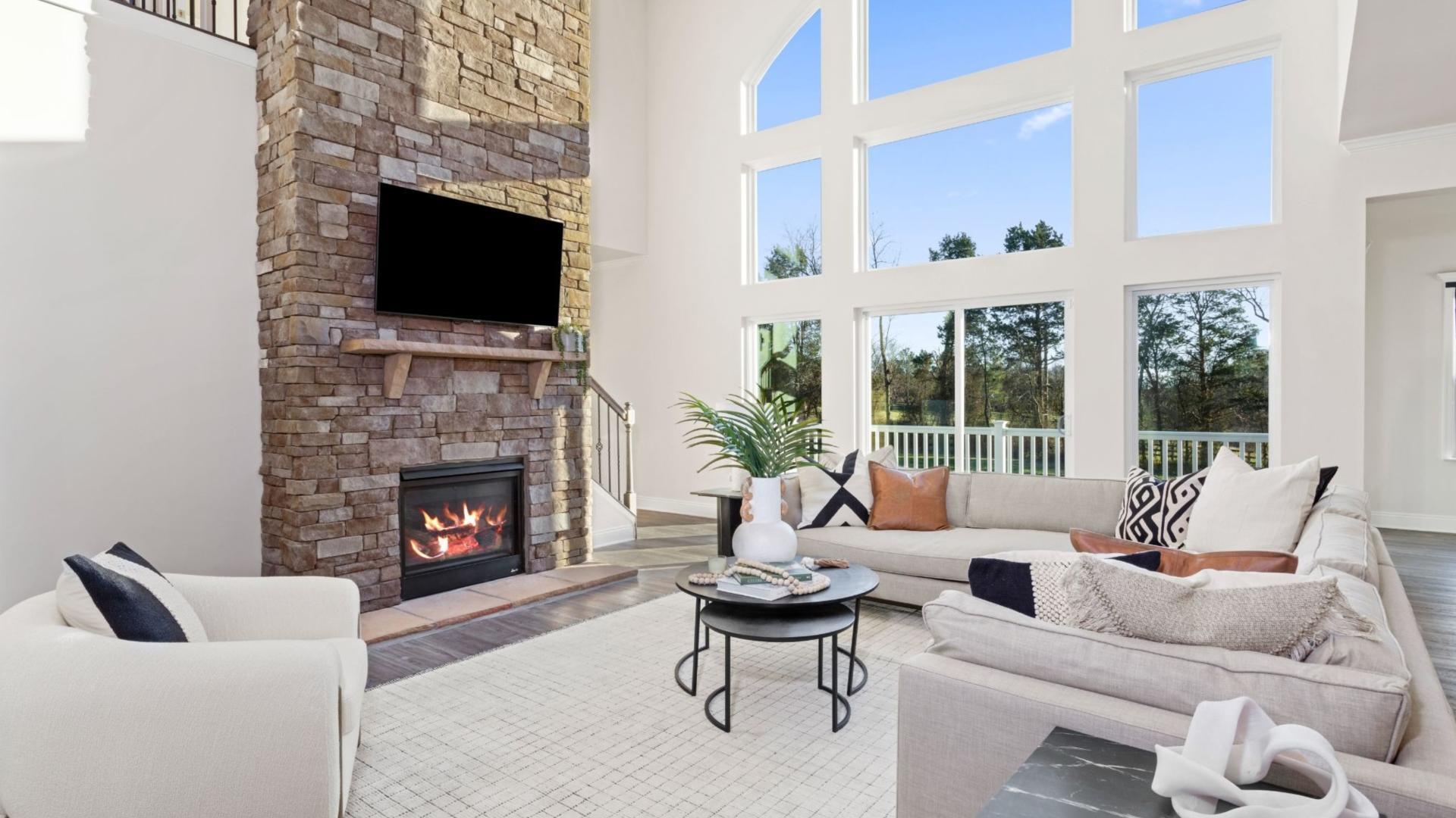 2-story family rooms filled with natural light make the heart of the home your favorite spot.