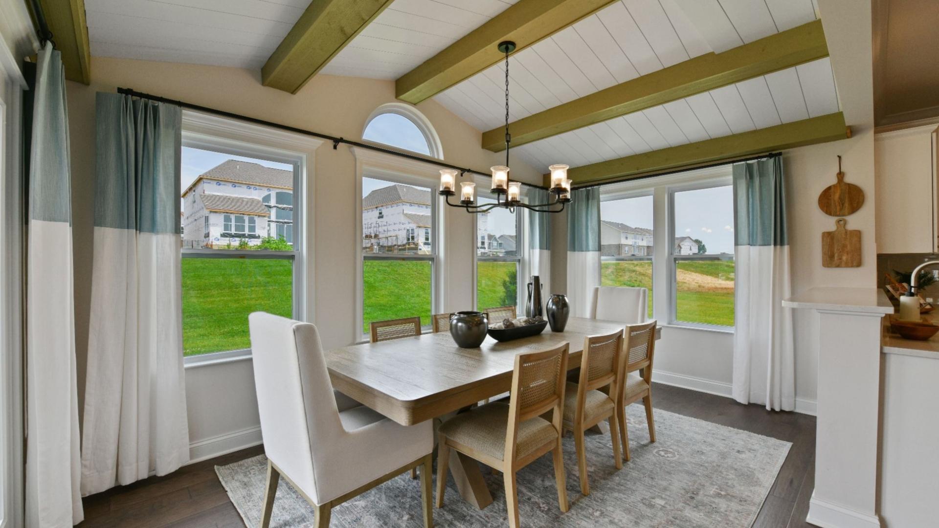 Select a signature sunroom – loved by many as the perfect spot for casual dinners at home.
