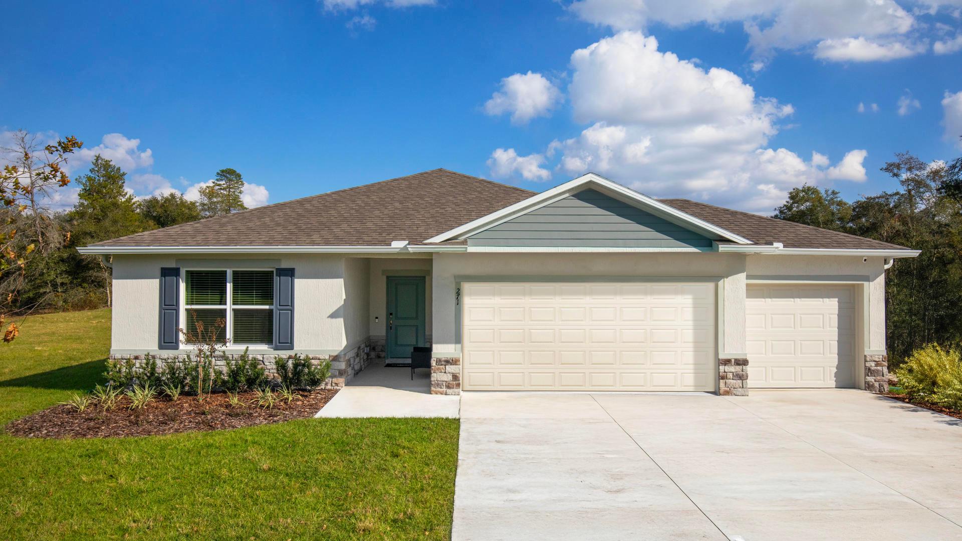 New concrete block construction homes on spacious homesites!