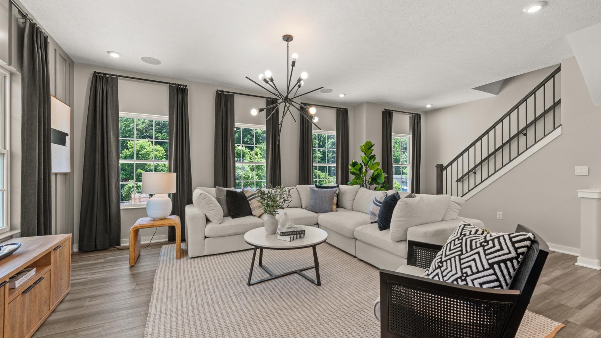 Open home designs with kitchen island, LVP flooring and stainless steel appliances included!