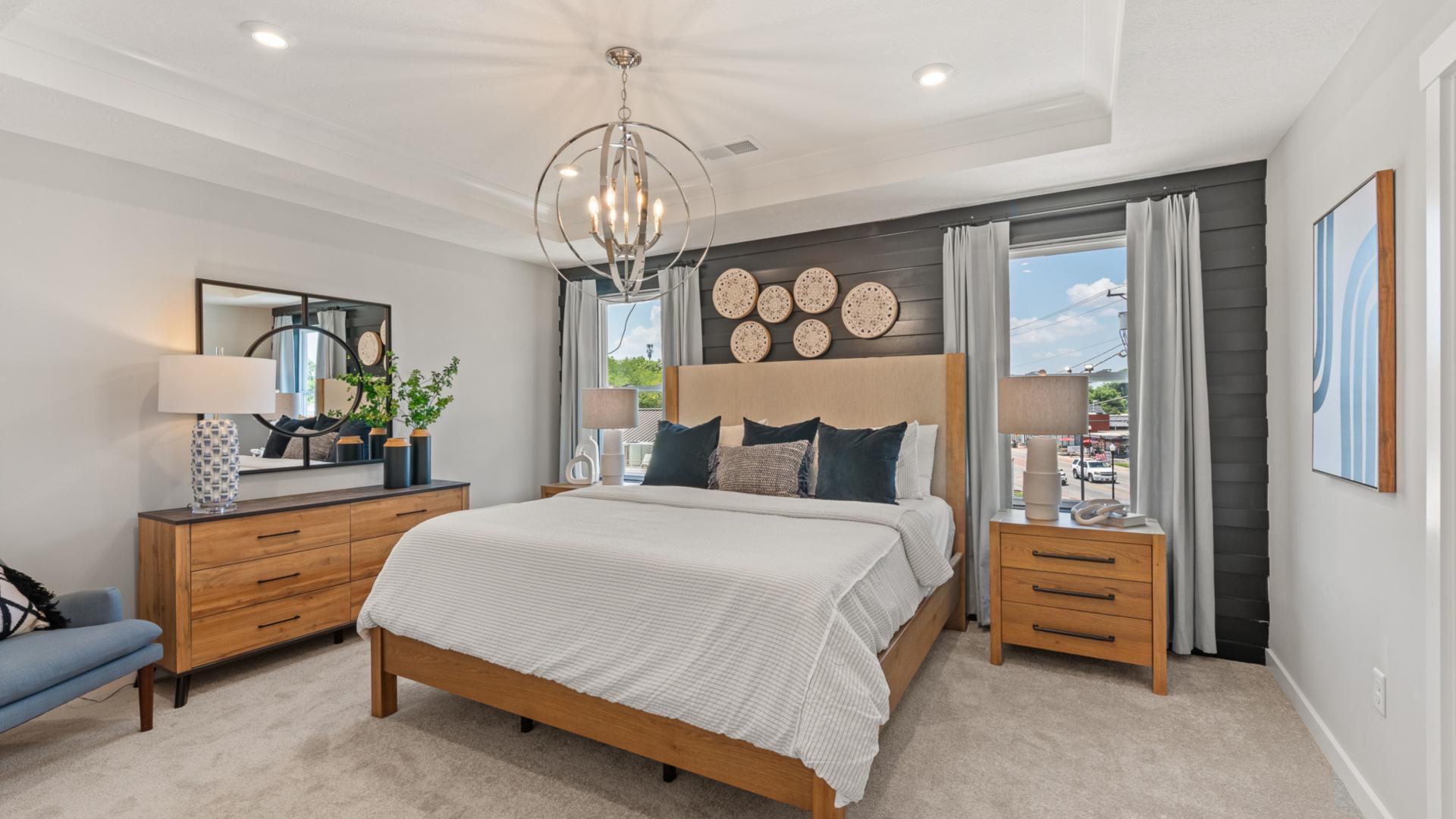 Finally the retreat you deserve with a private bath, walk-in closet, and spacious owner’s bedroom.