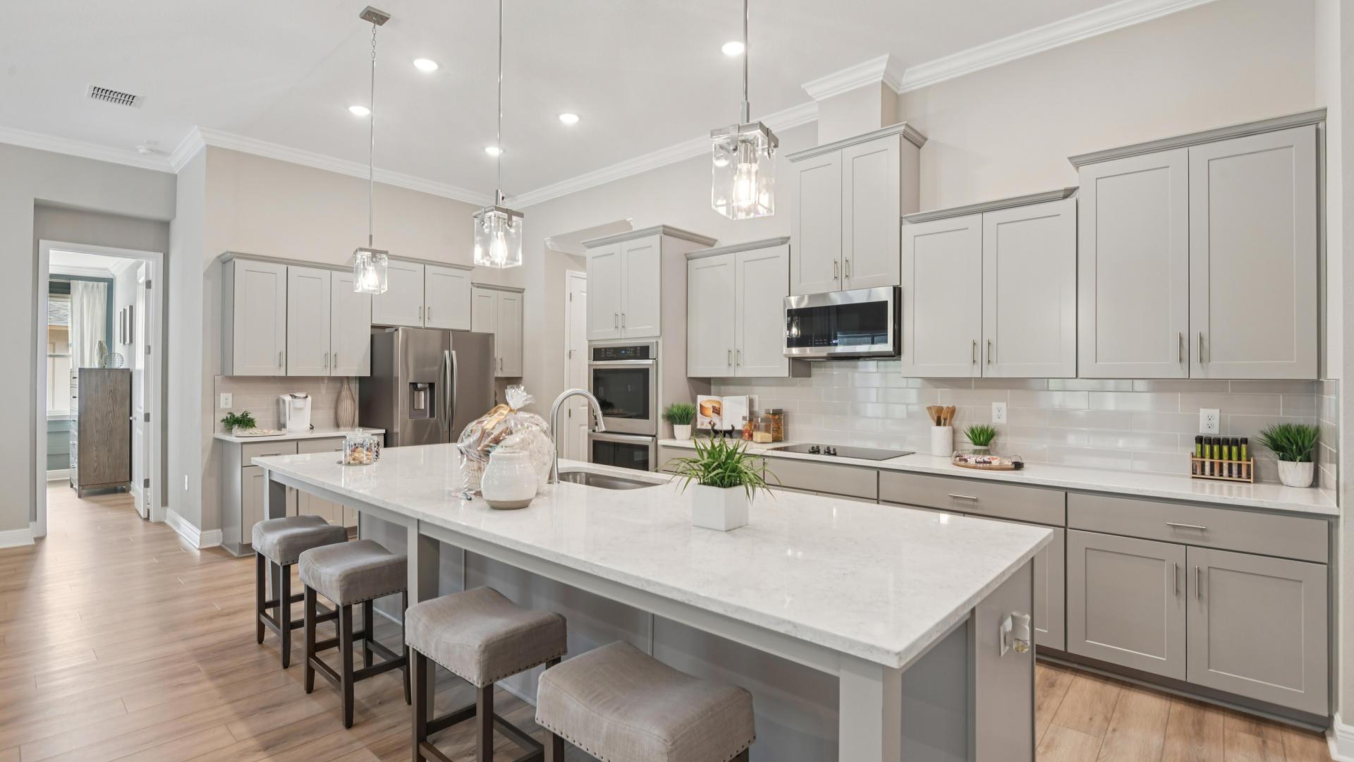 Stainless steel appliances, LVP flooring, spacious islands, and more!