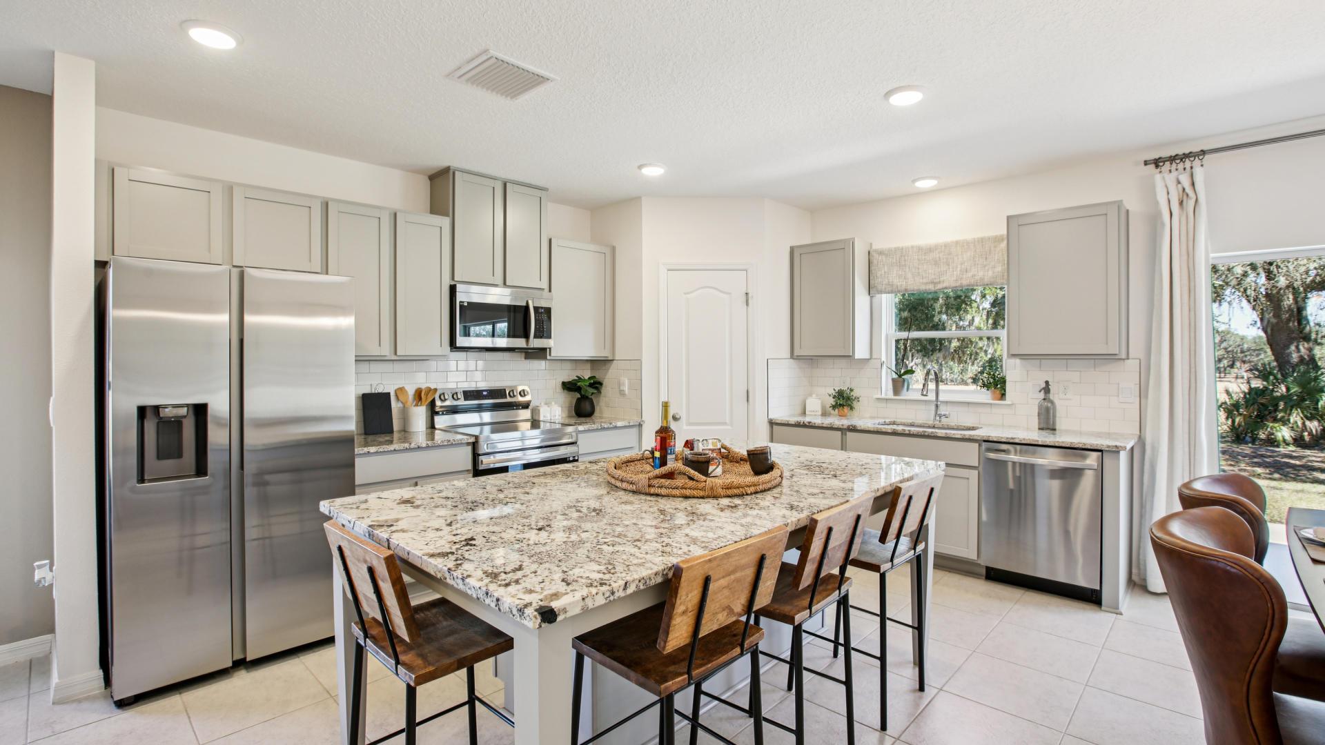 LVP flooring, stainless steel appliances, islands with storage space, and more!