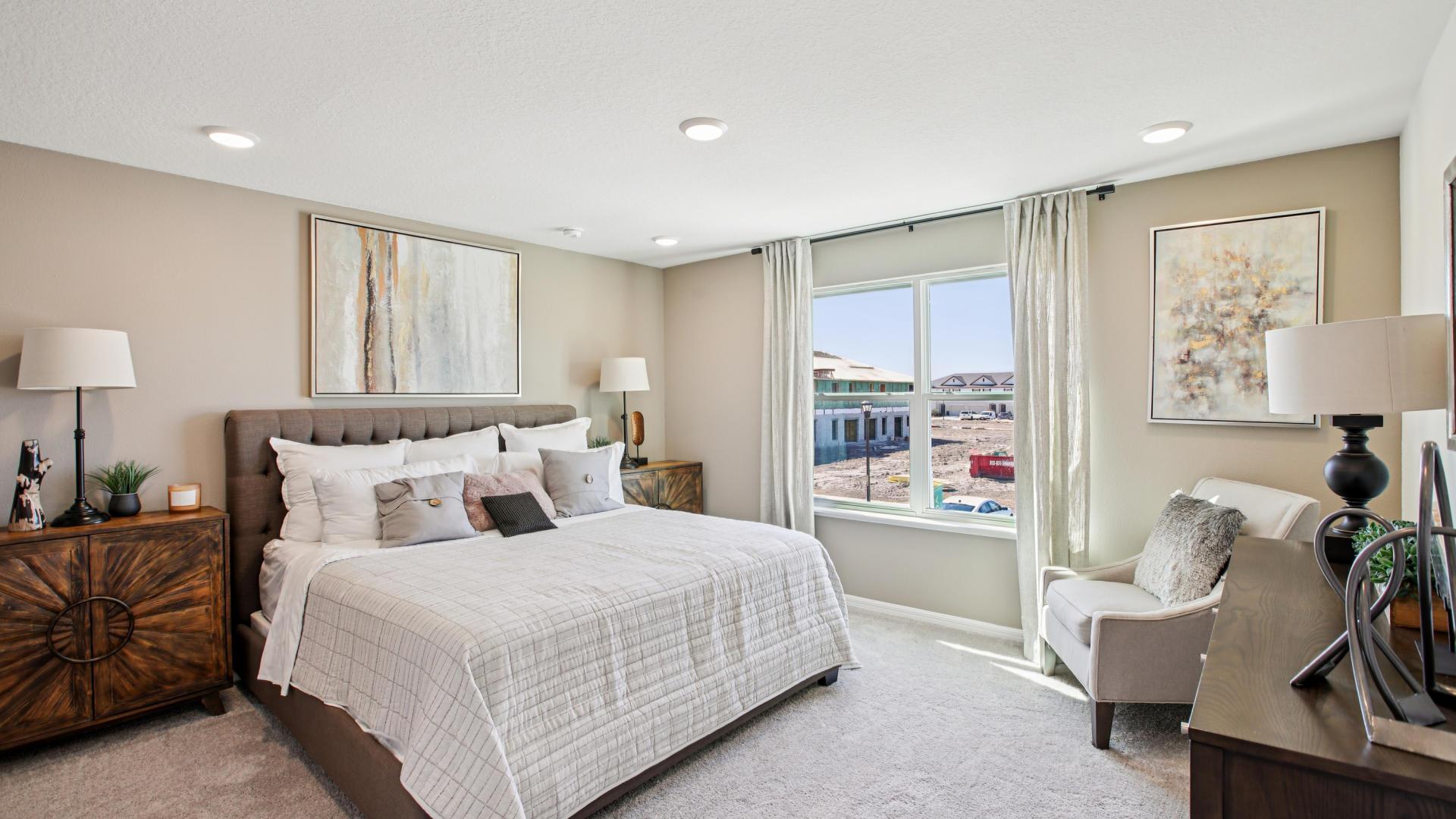 Your master suite has it all - walk in closet, private bathroom, and more!