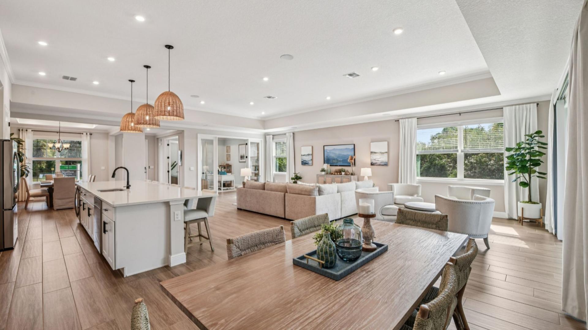 Entertain with ease, live with comfort—this layout does both.