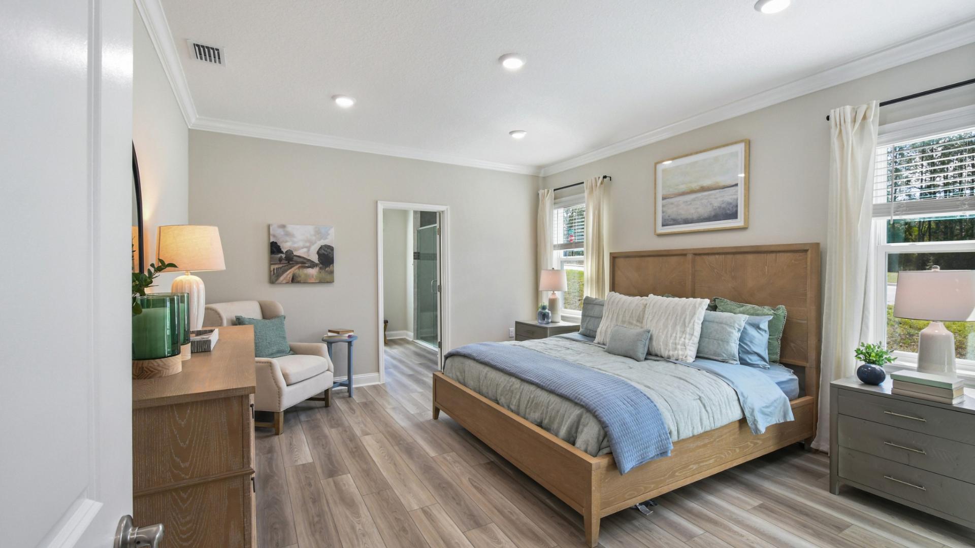 Create a relaxing retreat in your master bedroom, it will be your favorite place to recharge.