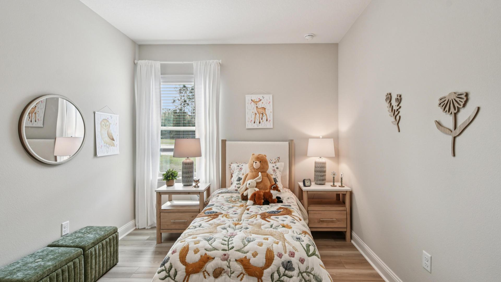 The kids will love to help decorate and transform their space to fit their style.