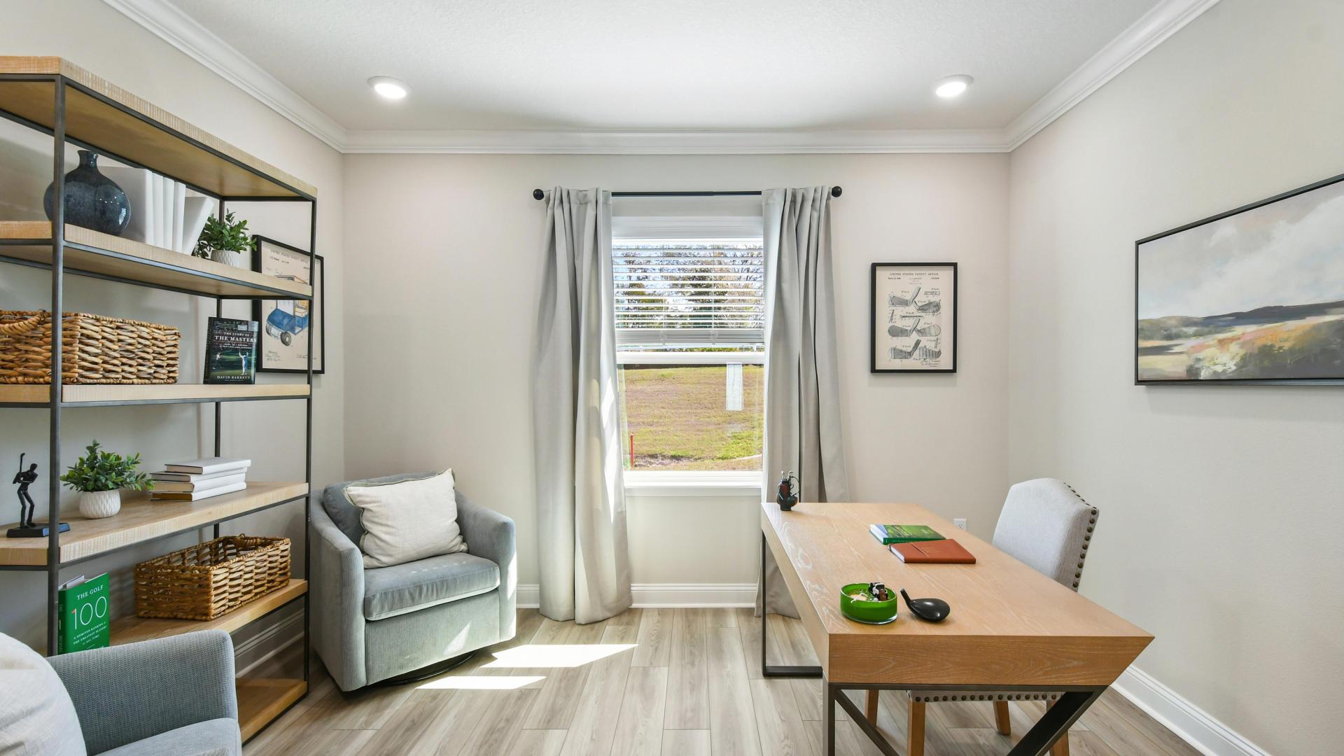 Many of our home designs have a flex space, perfect for a home office, game room, or extra bedroom.