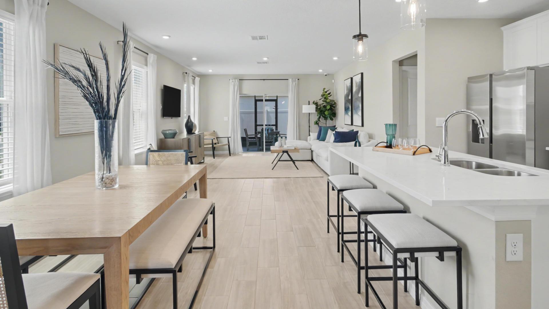 With the open designs, you'll have plenty of space when friends &amp; family visit.