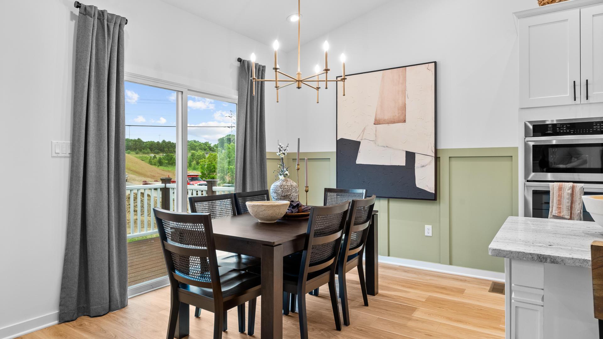Light filled breakfast nooks are perfect for casual or formal dining at home.