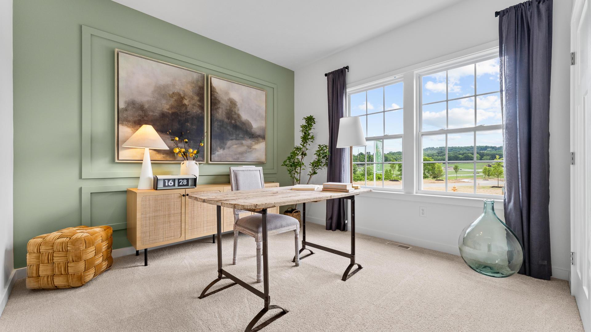 Flex spaces available so you can choose a home office, hobby room or an extra bedroom.