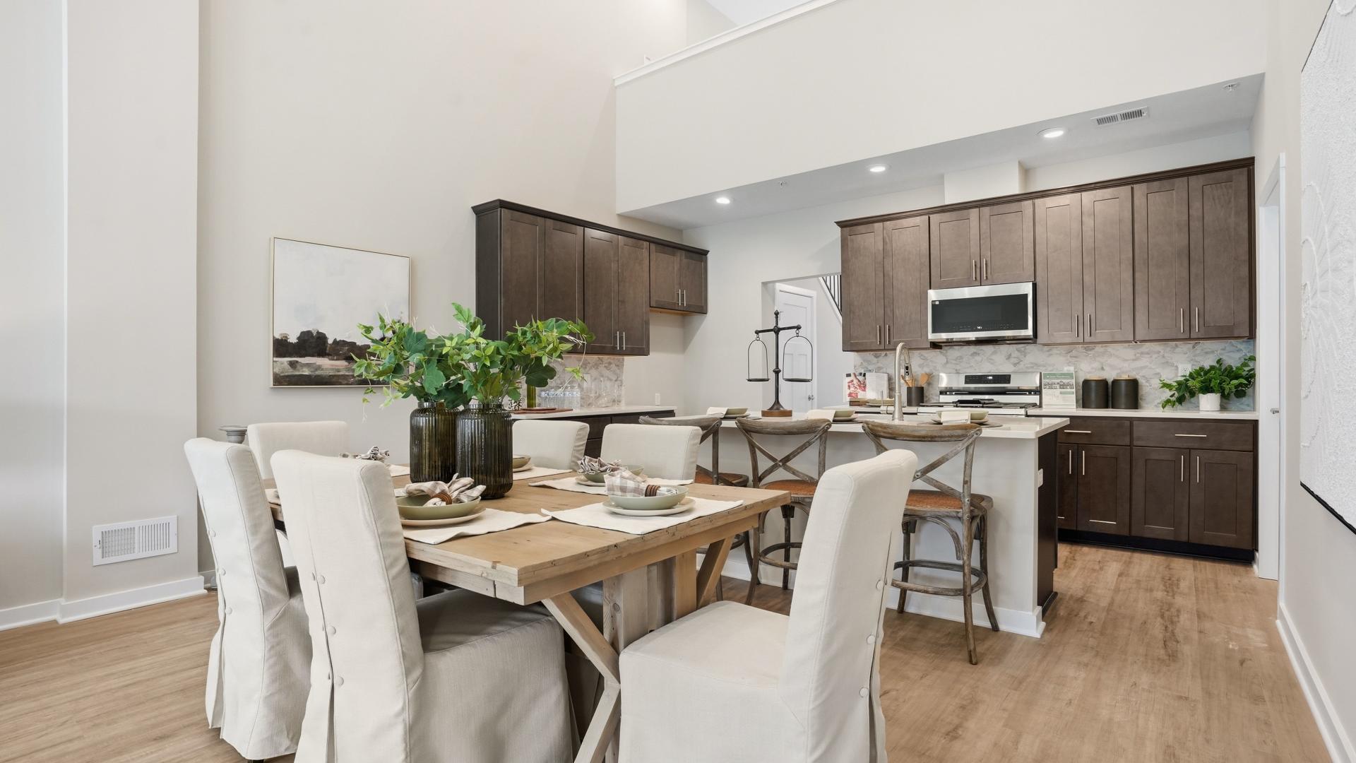 Dedicated dining space for enjoying family dinners.