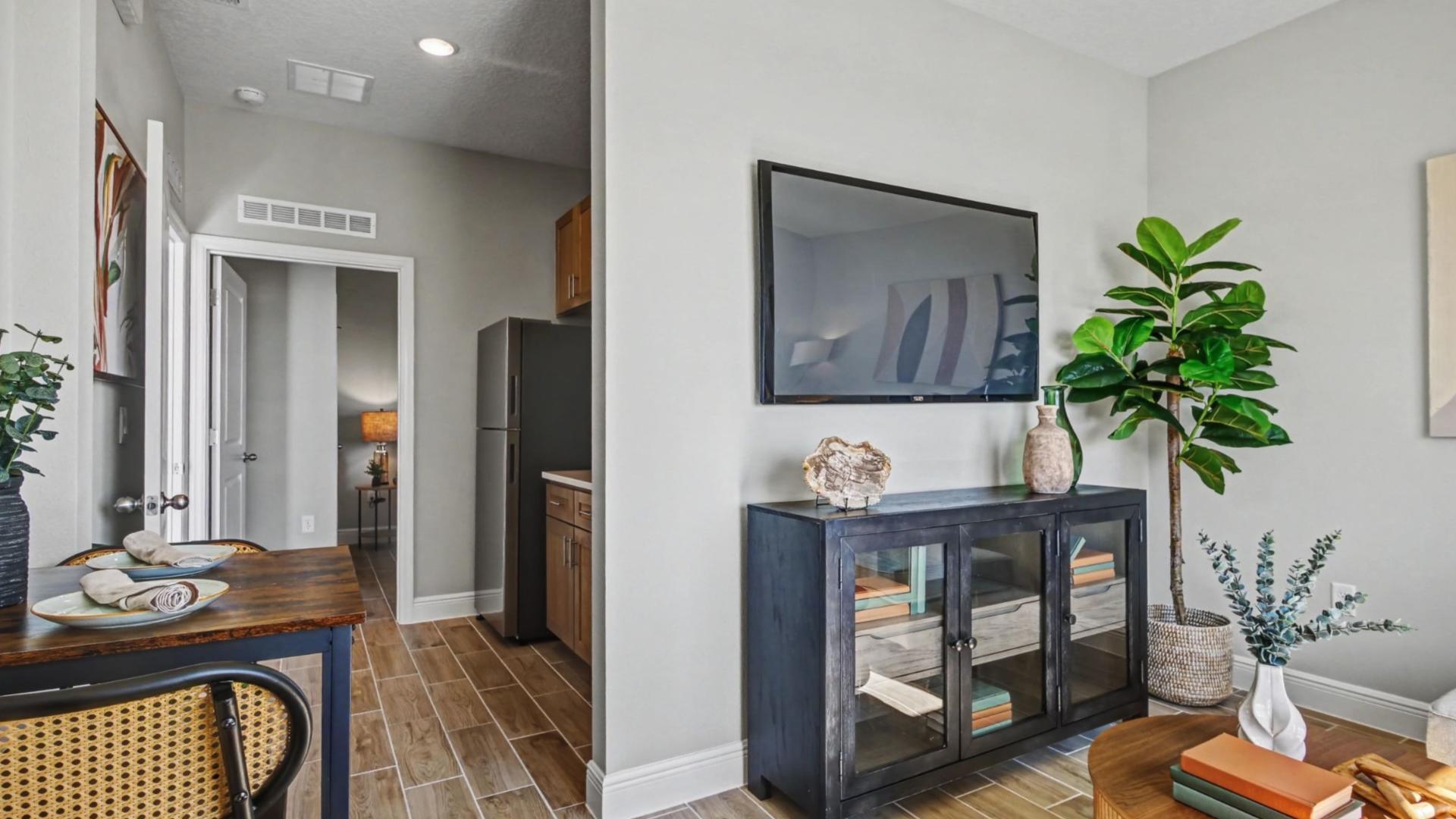 Separate entry and kitchenette for parents, kids, guests, or home offices—space for all generations.