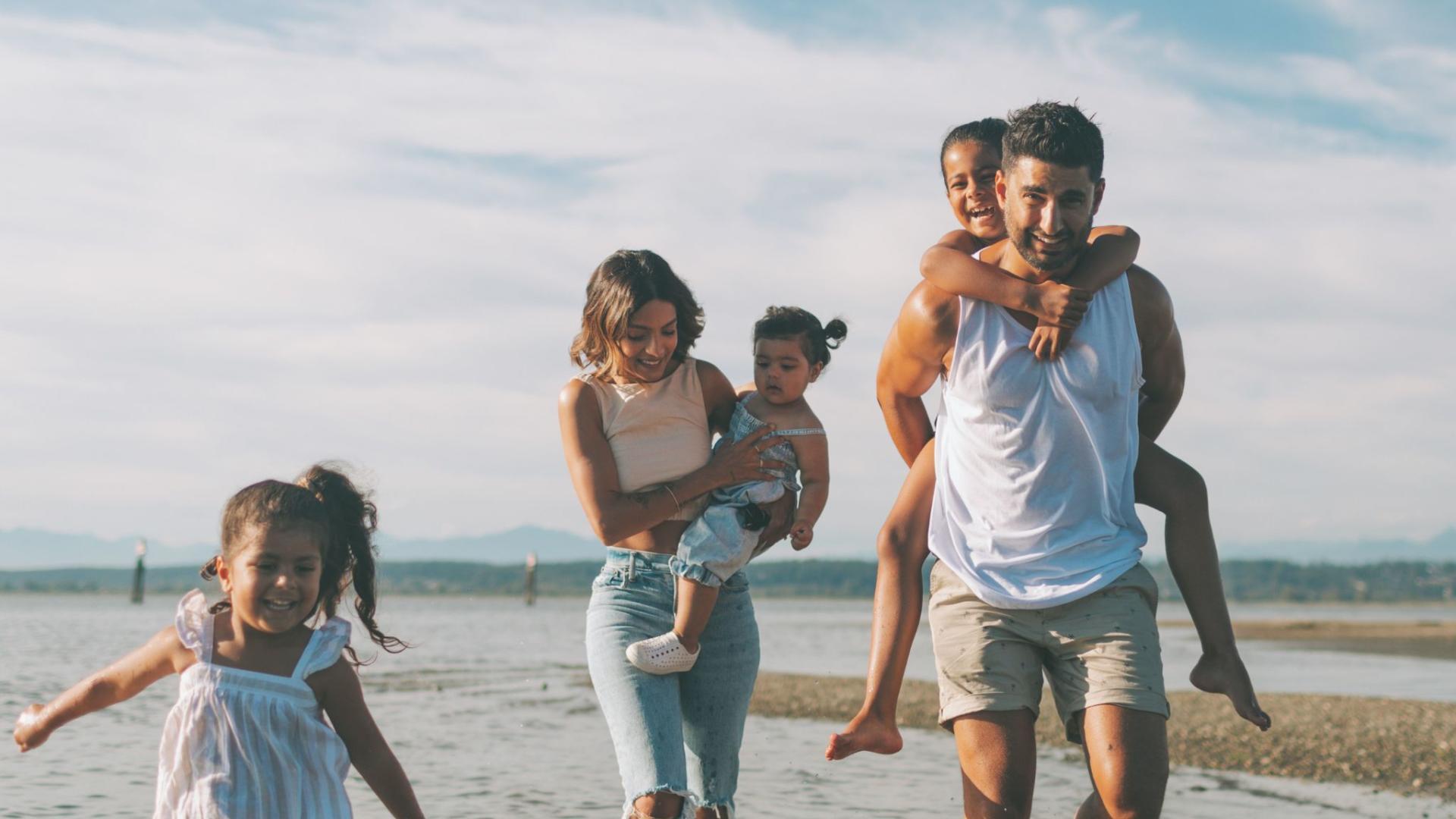 Spend the day with family at nearby beaches and be home for dinner time.