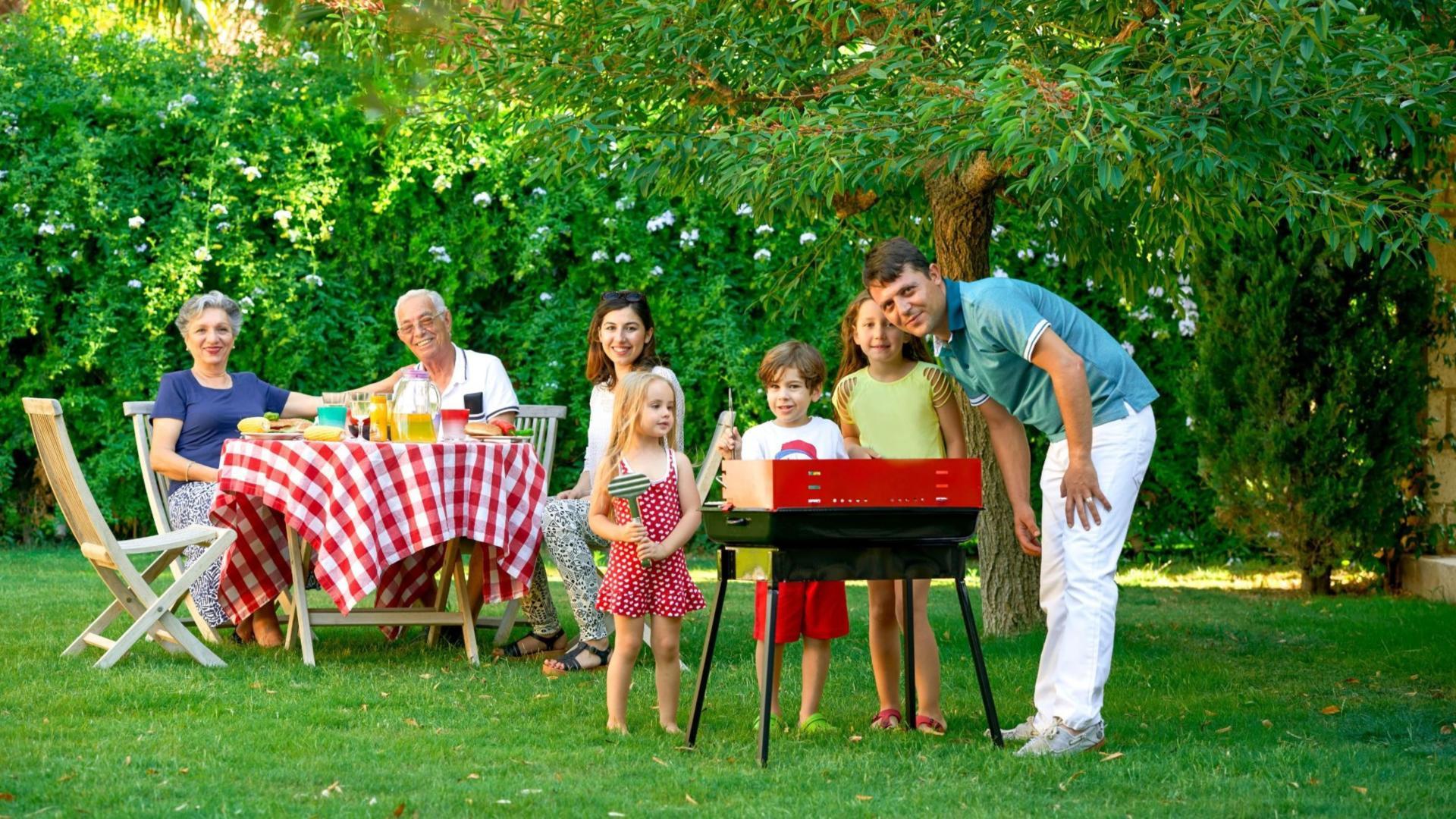 Have space in your backyard for hosting friends &amp; family and enjoy room to play.