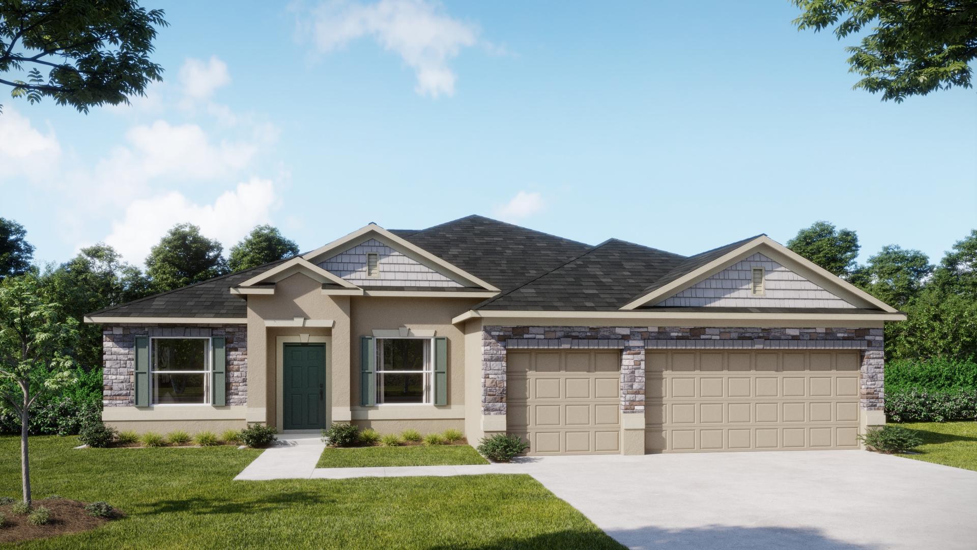 Elevation: C Opt Stone