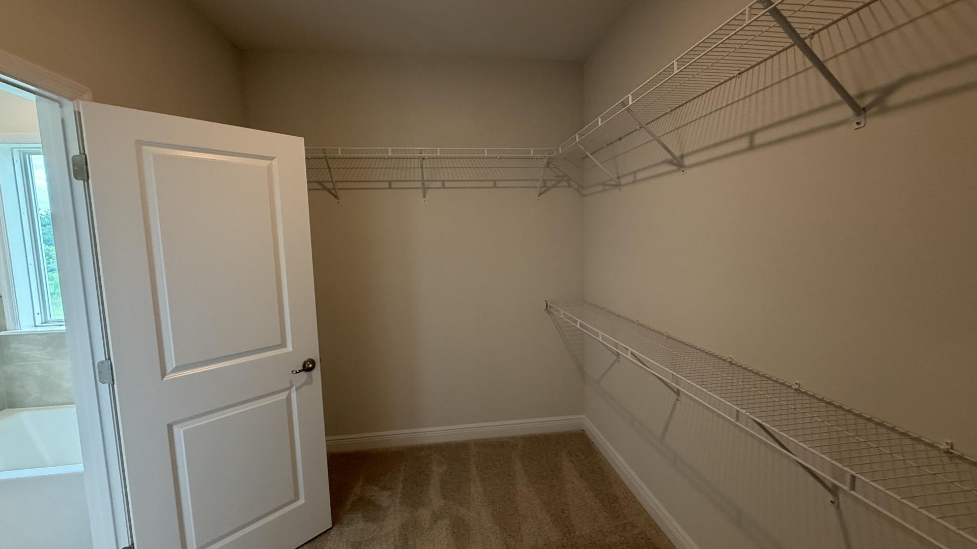 Primary closet