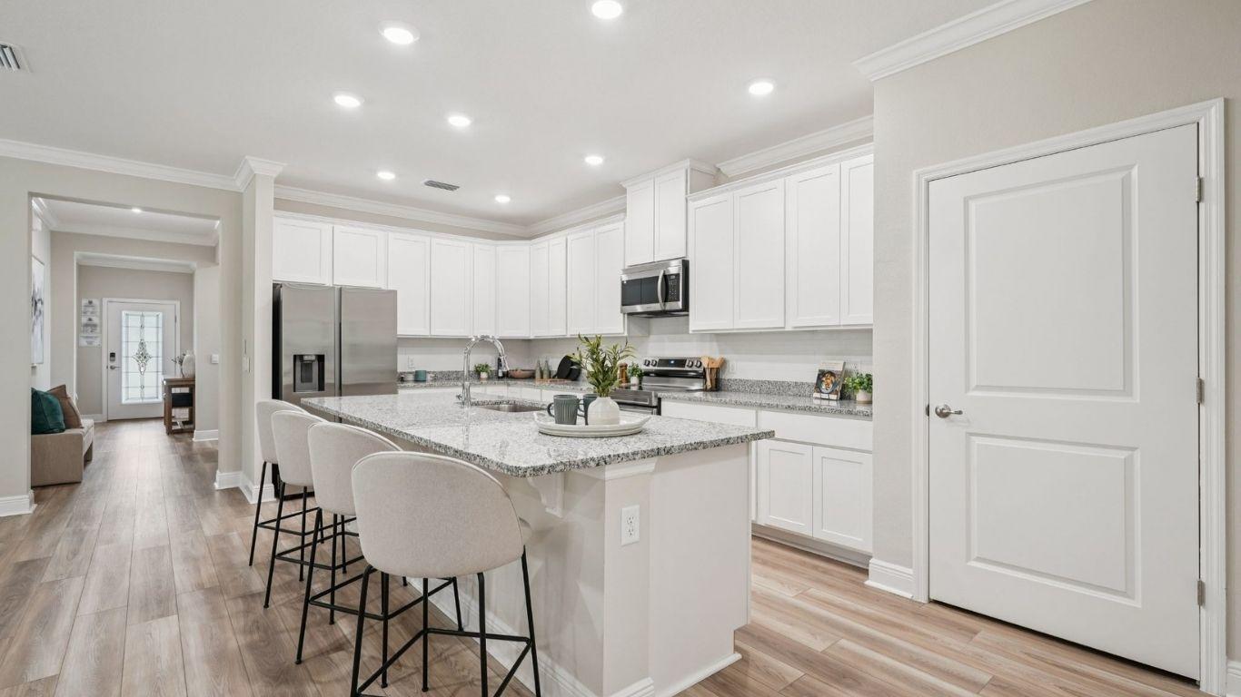 It’s all included – kitchen island, tile flooring, granite countertops, 42" upper cabinets, &amp; more!
