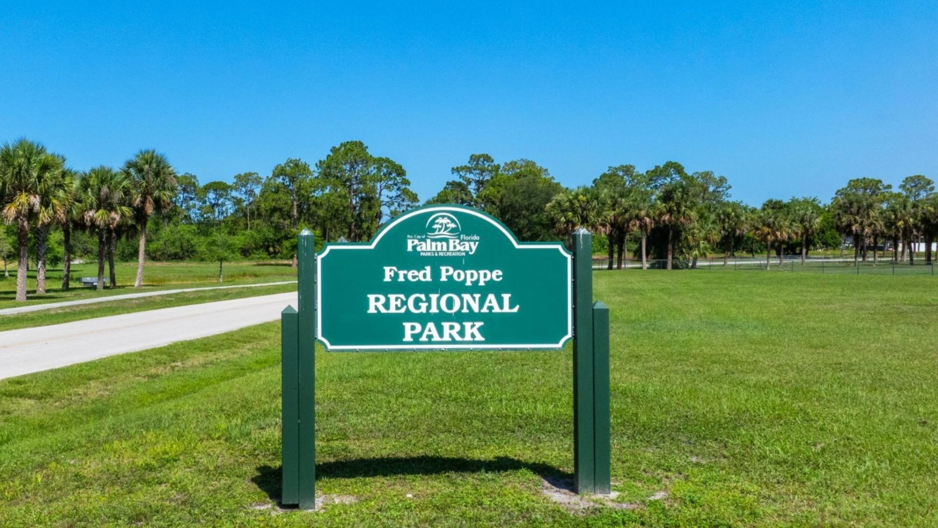 Plentiful outdoor recreation opportunities close to home, like local favorite, Fred Poppe Regional Park.