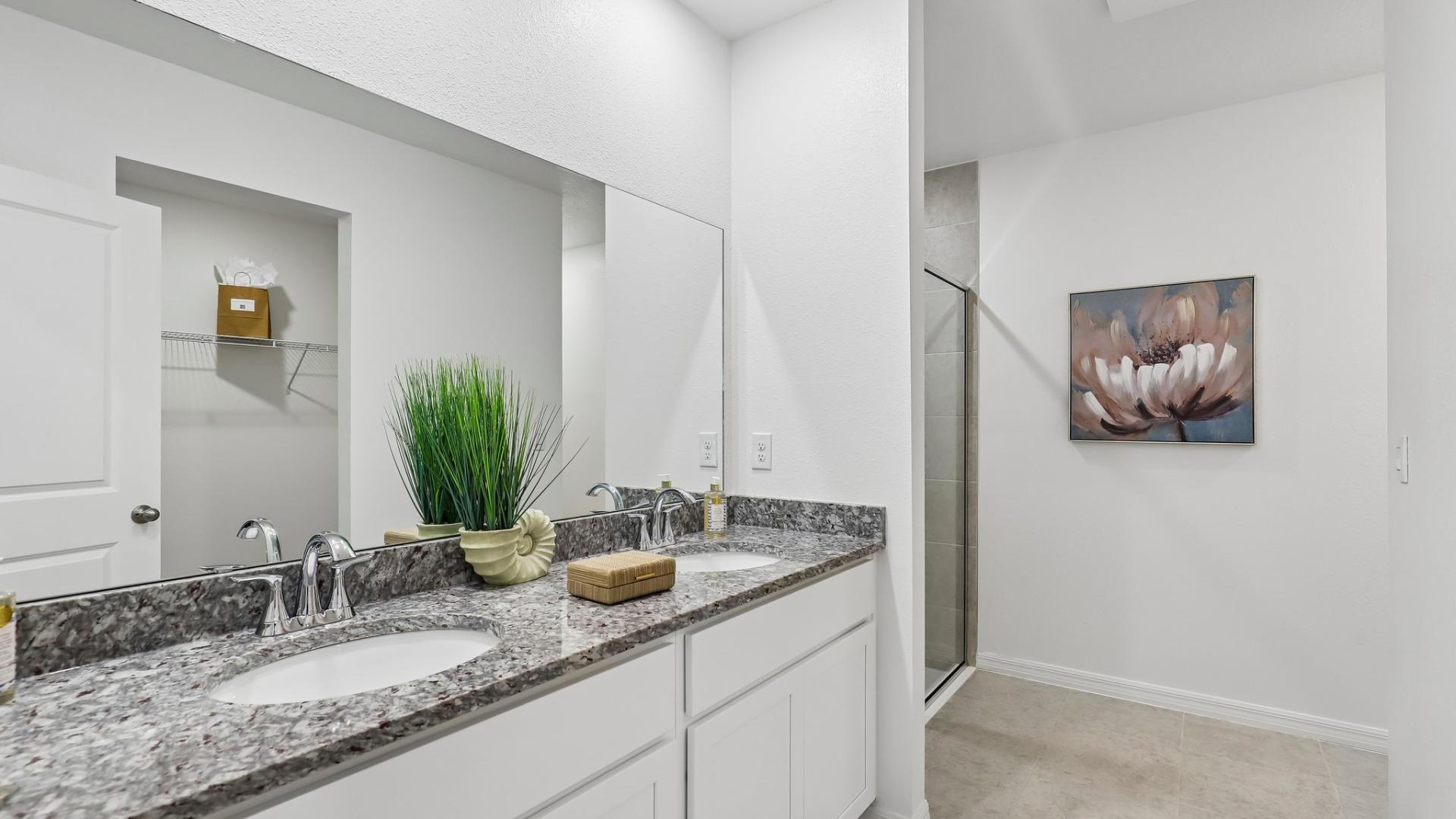 Primary Bath with Double Vanity