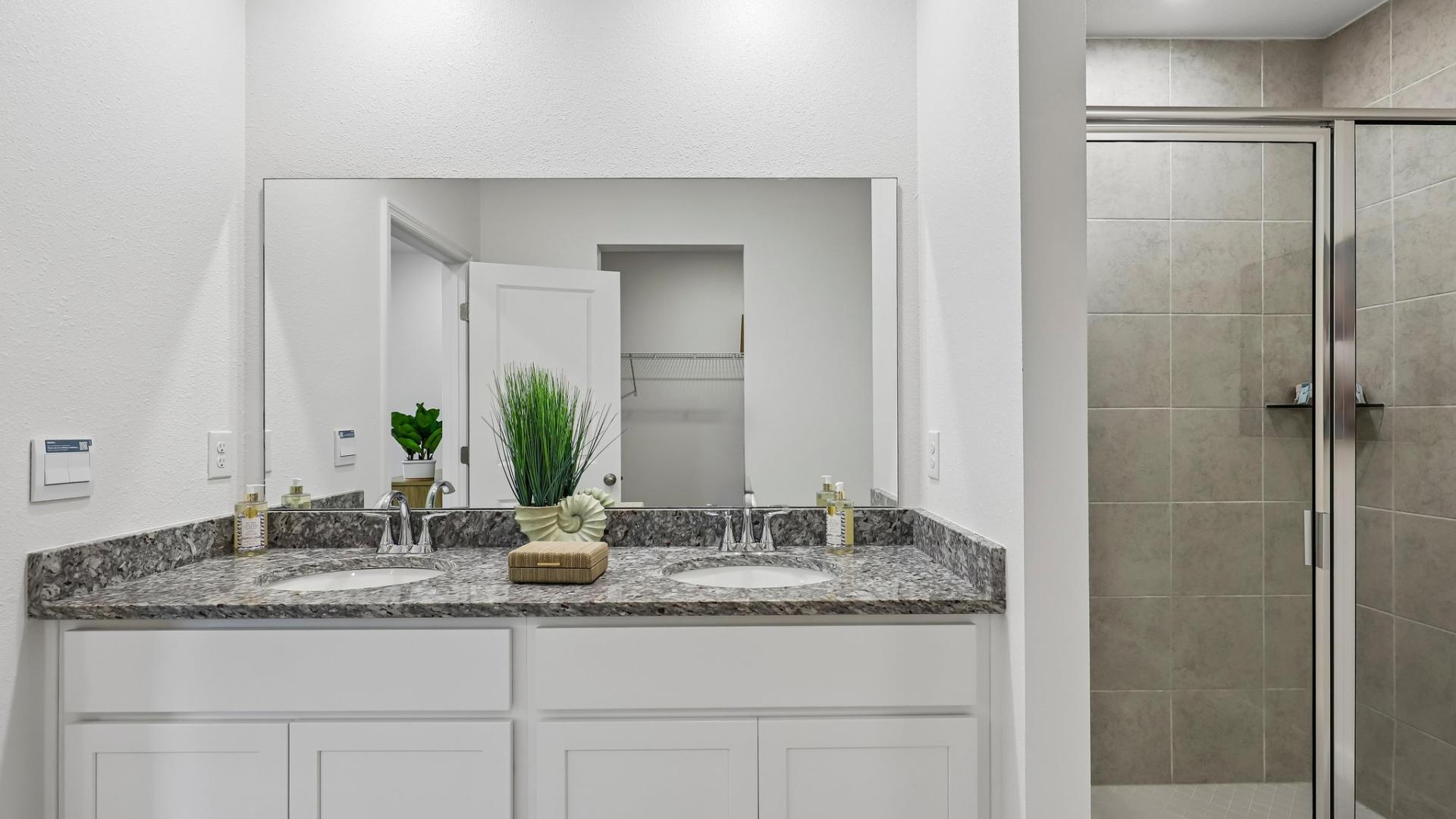 Primary Tiled Bath with Walk-In Shower