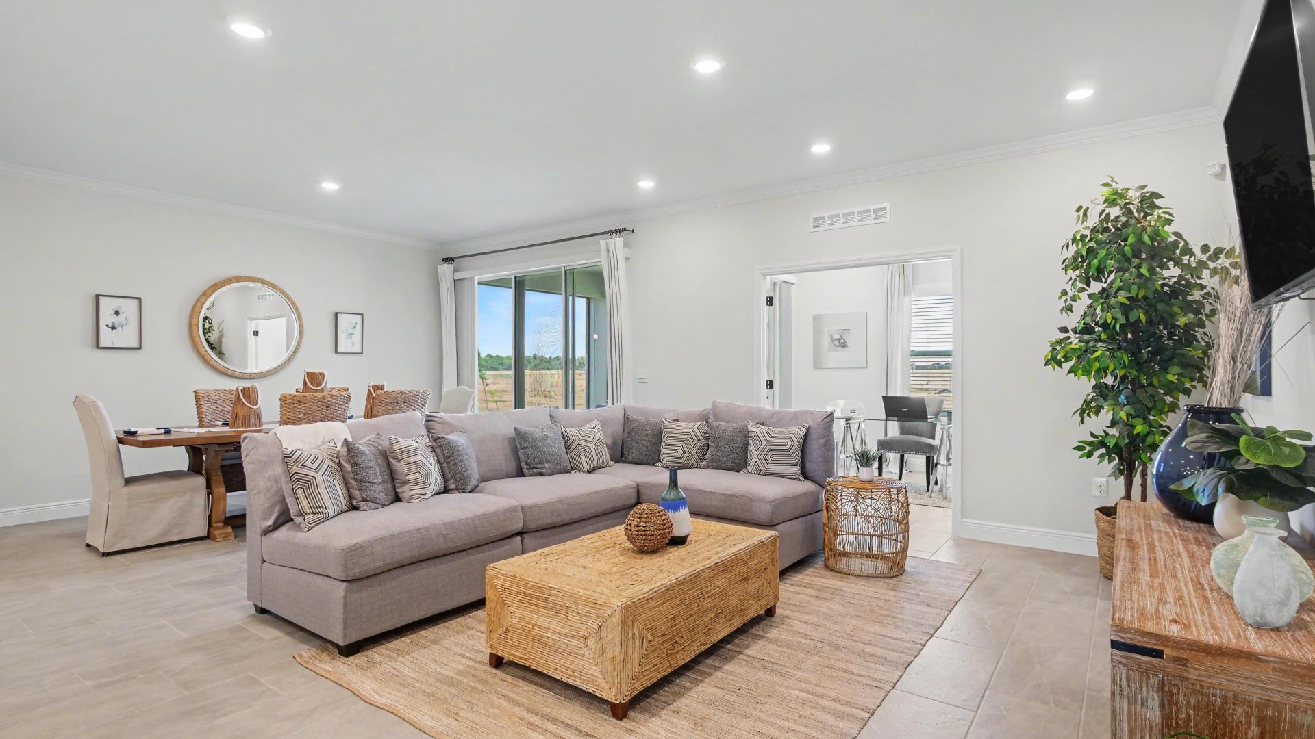 Host game night with friends and family in your new living room or outside porch.