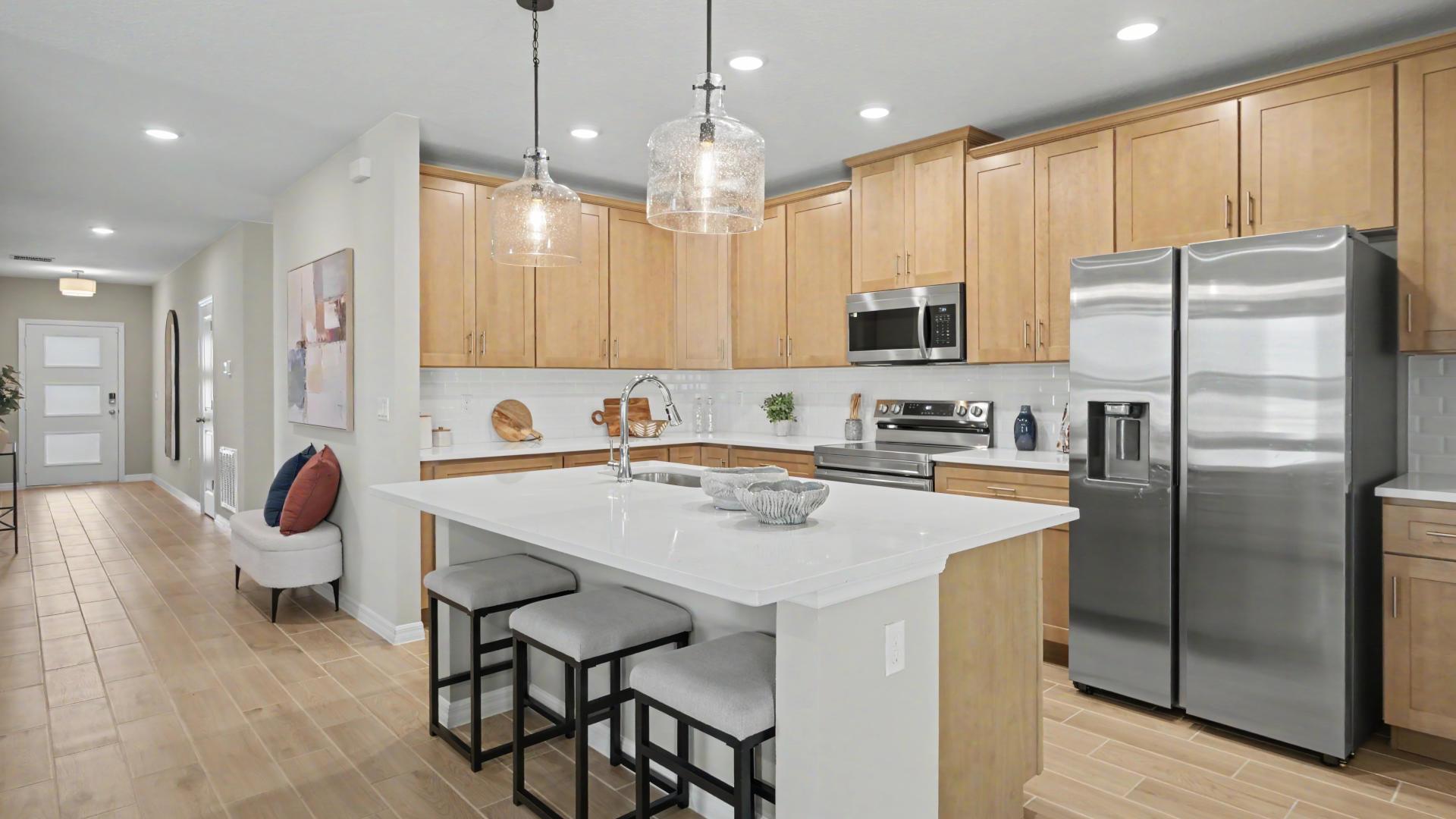 It’s all included – kitchen island, tile flooring, granite countertops, 42" upper cabinets, &amp; more!