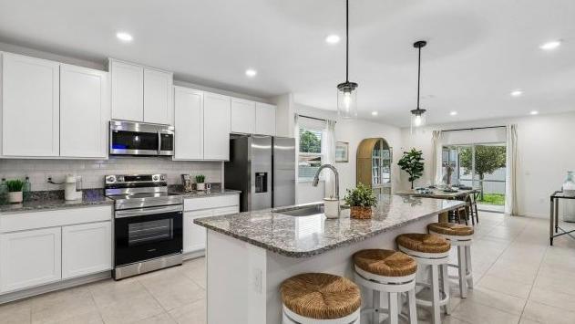 kitchen with island