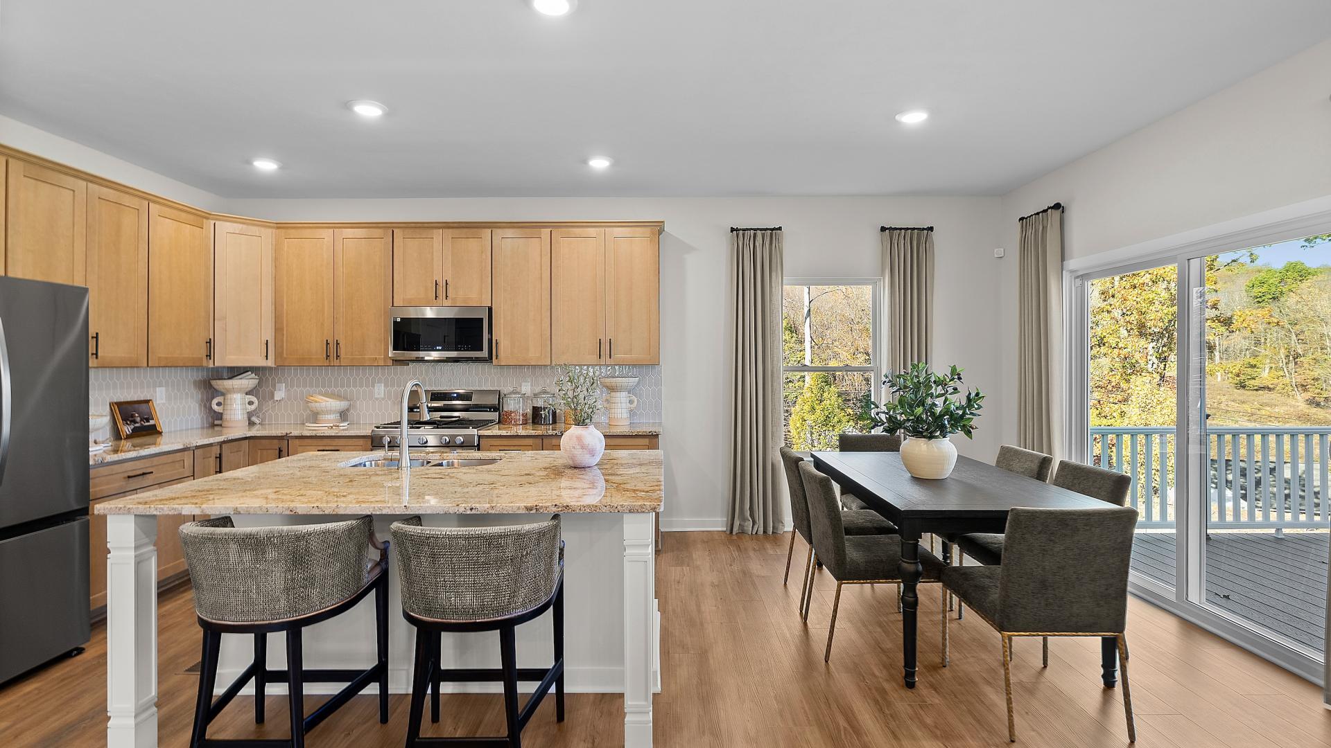 LVP flooring, stainless steel appliances, islands with storage space, and more!