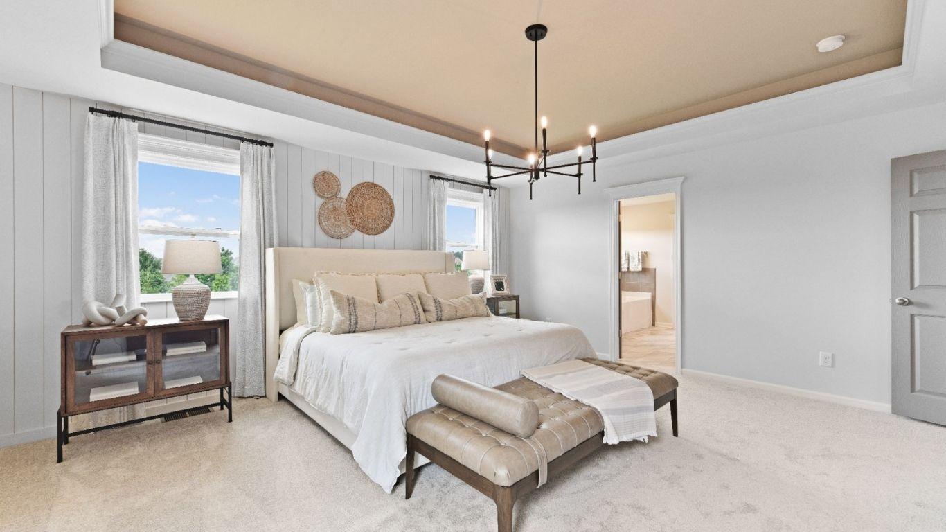 You deserve a master bedroom with plenty of space to relax at the end of the