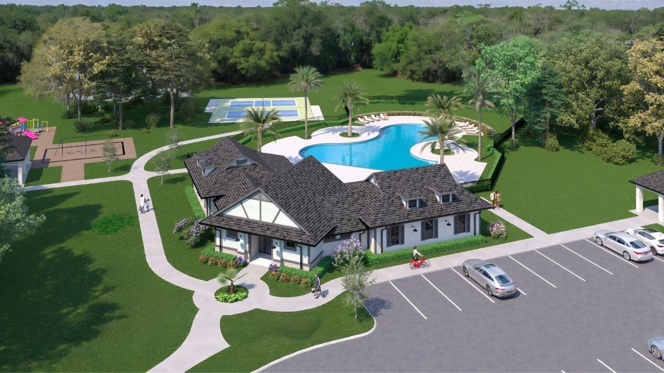 Enjoy resort-style living: pool, clubhouse, fitness, pickleball, and playground.
