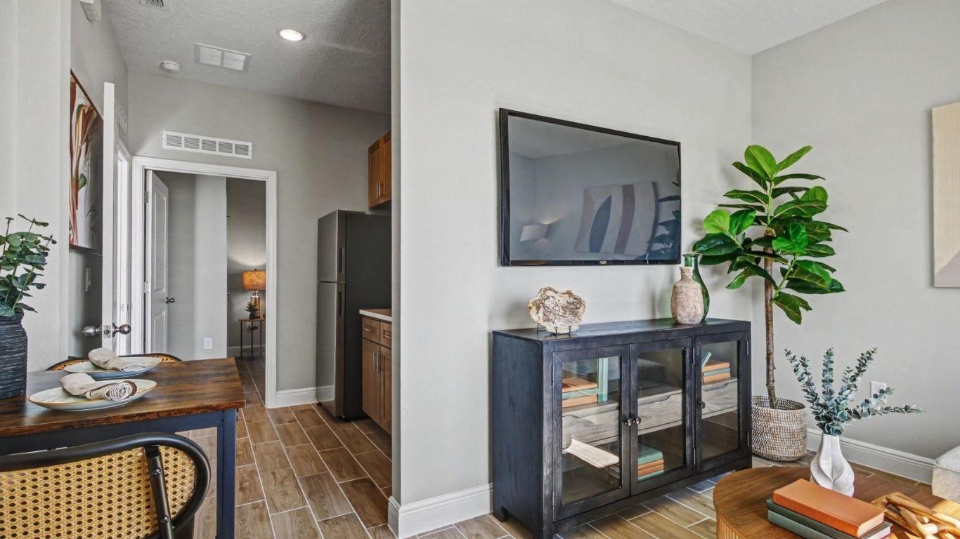 Featuring a multi-gen design with a private, separate entry when friends and family have an extended stay.