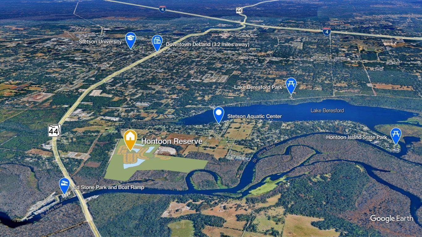 Hontoon Reserve provides easy access to St. John's River, Downtown DeLand, Ed Stone Park &amp; more.