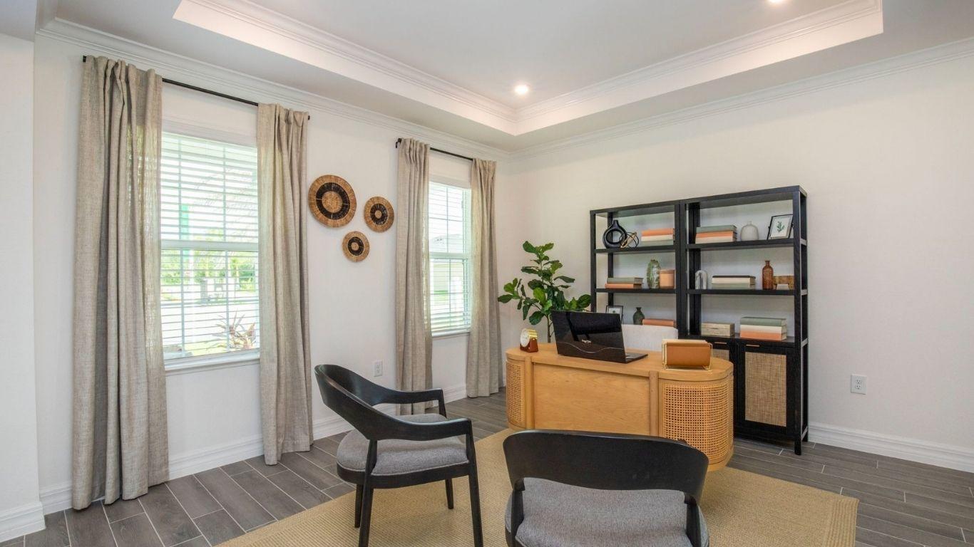 Select floor plans feature a flex room or loft—perfect for work or welcoming guests.