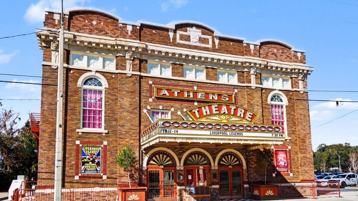 Catch live shows and timeless performances at the historic Athens Theatre in downtown DeLand.