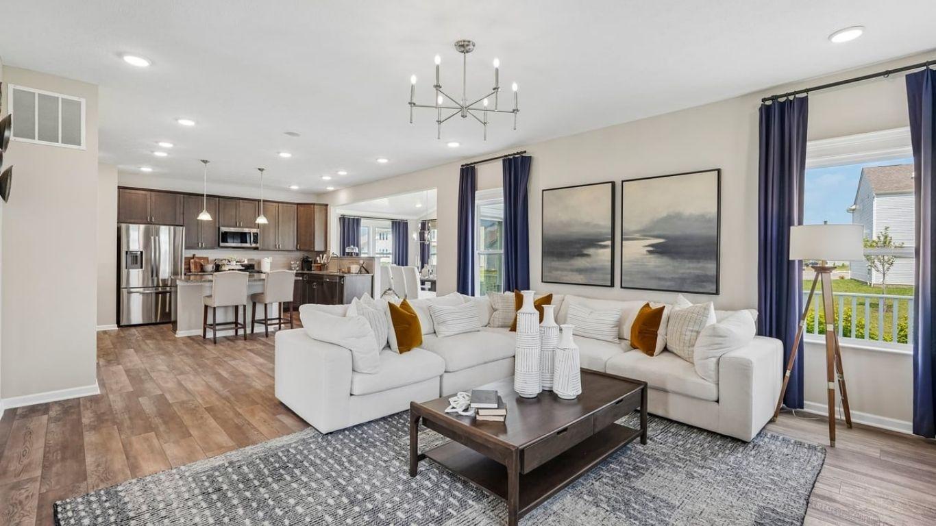 Open-concept floor plans makes entertaining family and friends easy with space for everyone.
