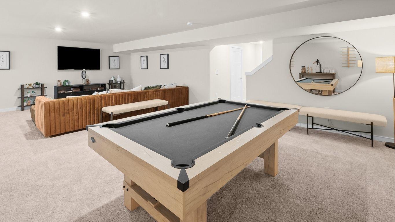 Finish the basement and create the ultimate hangout space.