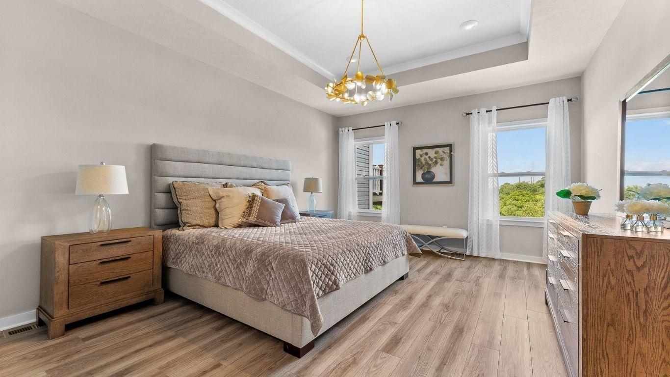 Your first floor bedroom will have walk in closet and a private bath.