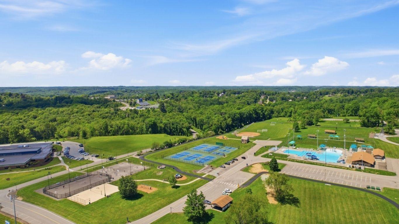 For outdoor enthusiasts, Hampton Community Park host sports courts, pickleball, trails, playground and outdoor pool!