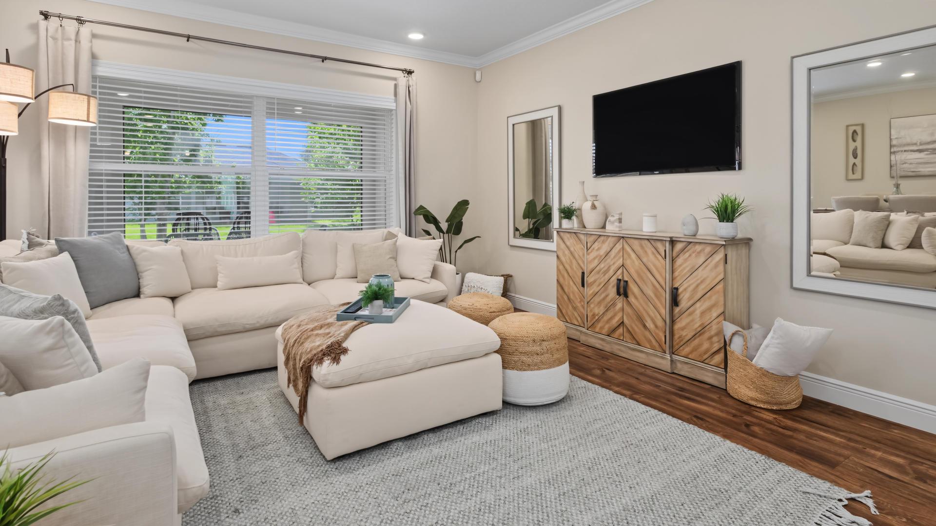 Open floor plans make it easy to host friends and family.