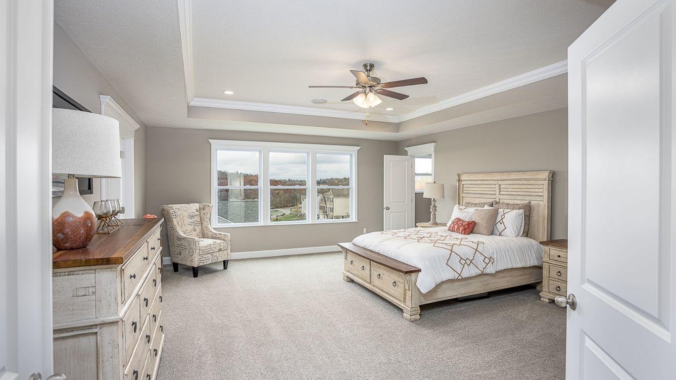 Master Suites with space for a king size bed and cozy reading nook.