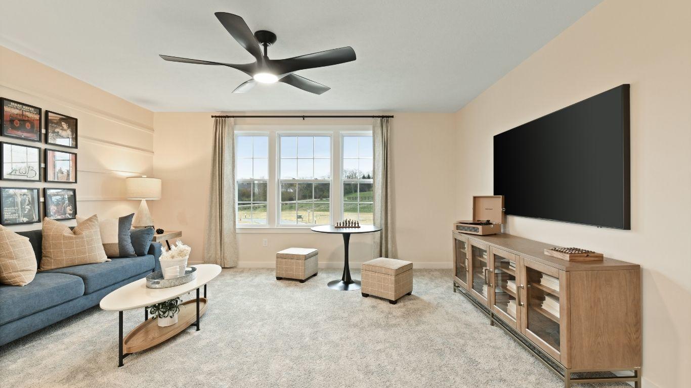 Flex space and lofts that easily change with every life stage– have an office, guest room, or playroom, you decide.