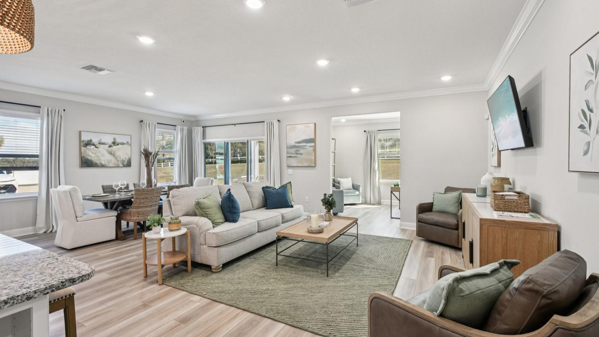 Open-concept floor plans allowing you to stay connected.