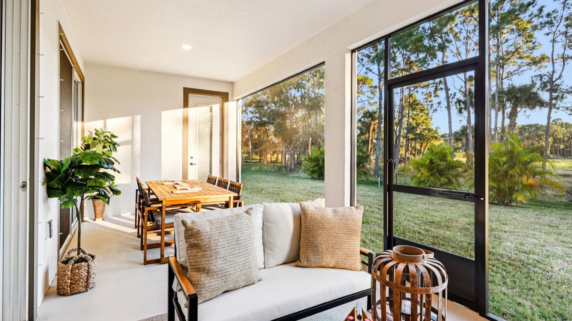Room to unwind on the lanai. Join the List, be among the first to select your homesite.
