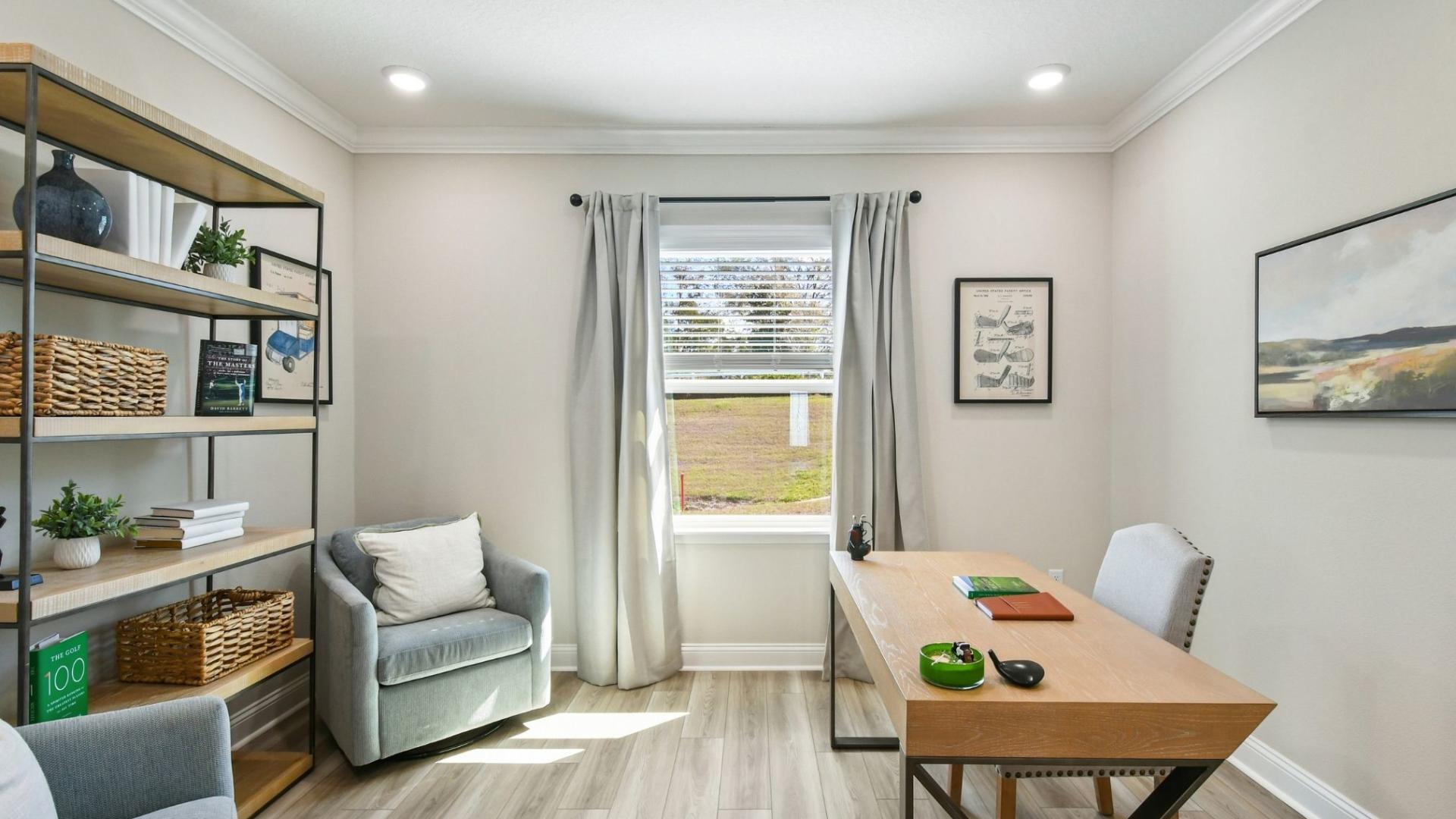 Flex space perfect for work or welcoming guests.