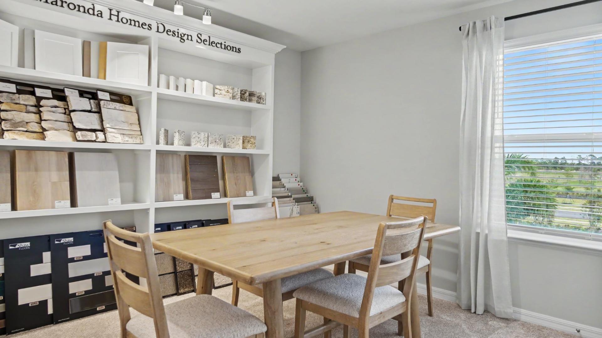 Visit our design center to select your features and finishes.