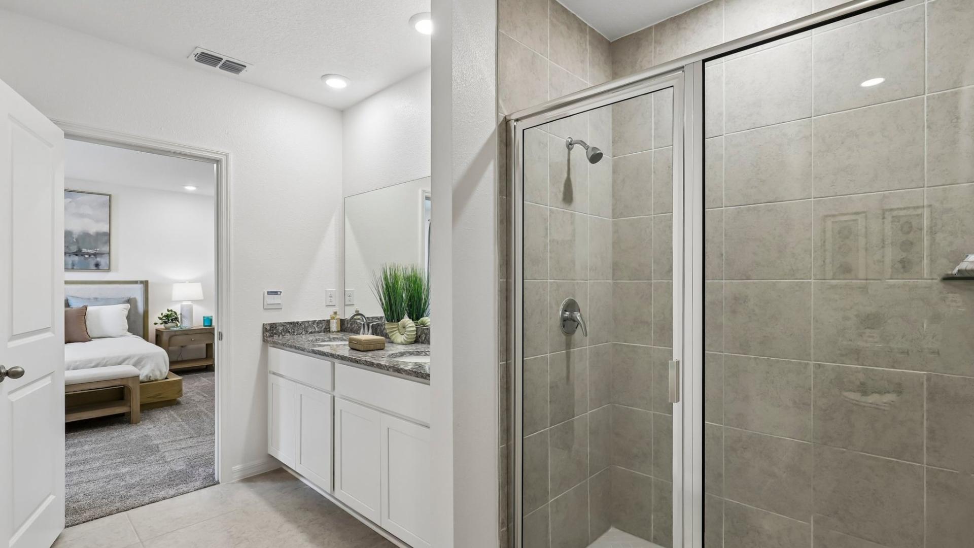 Spa-like master baths feel like a retreat everyday!