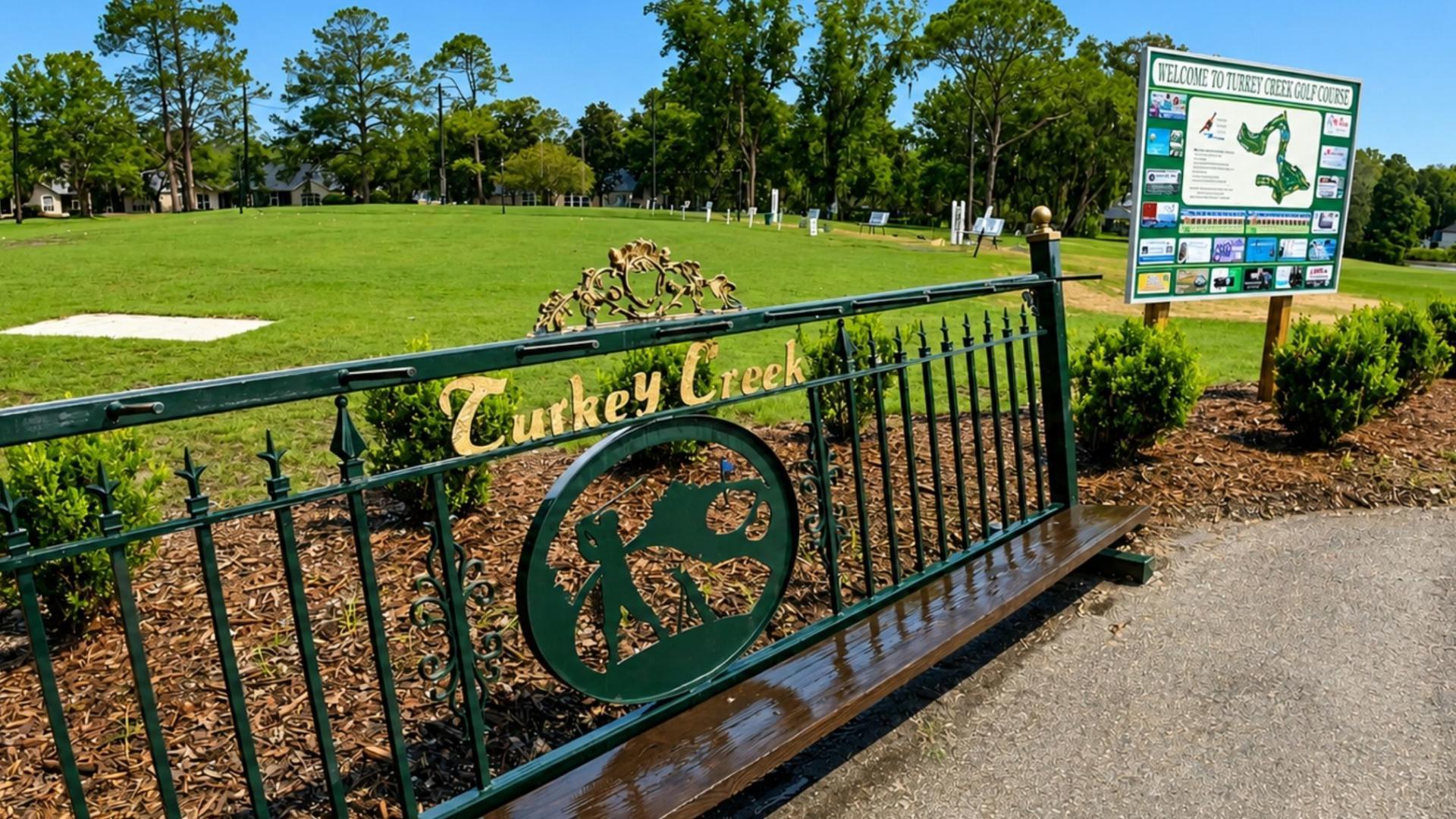 Meet up with friends on the weekend and tee off at Turkey Creek's scenic fairways.
